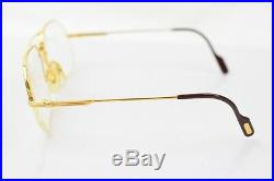 Authentic Cartier Eyeglass Frame Vendome Gold with Prescription Lenses 805229