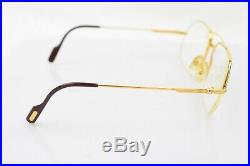 Authentic Cartier Eyeglass Frame Vendome Gold with Prescription Lenses 805229