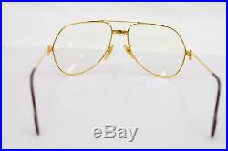 Authentic Cartier Eyeglasses Gold X Bordeaux 376152