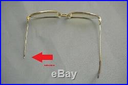 Authentic Cartier Paris Glasses Eyeglasses Frame Prescription Gold-toner 62 14