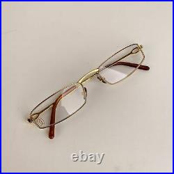 Authentic Cartier Paris Mint Eyeglasses C Decor Panto T8100883 48-20 135mm