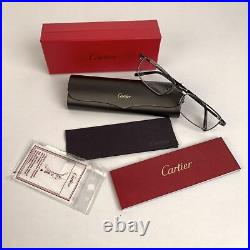 Authentic Cartier Paris Mint Titanium T-Eye Eyeglasses T8100806 54-18 140mm