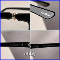 Authentic Cartier Paris Trinity Black Womens Eyeglasses T8100999 55-15 140mm