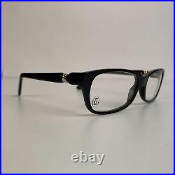 Authentic Cartier Paris Trinity Black Womens Eyeglasses T8100999 55-15 140mm