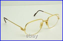 Authentic Cartier Romance Louis Eyeglasses 56 18 135 GP Vintage Glasses Frames