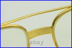 Authentic Cartier Vendome Louis 59 14 135 GP Vintage Aviator Eyeglasses Frames