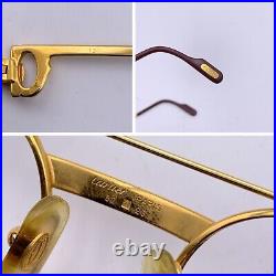 Authentic Cartier Vintage 22K Gold Pl. Louis Vendome LC Decor 53/20 Eyeglasses