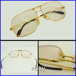 Authentic Cartier Vintage Eyeglasses Tank Louis 62 12 135 GP Gold Rx Glasses