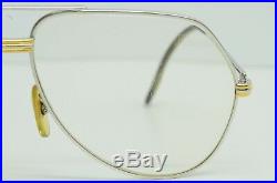 Authentic Cartier Vintage Eyeglasses Vendome Louis 62 14 140 Rx Platine Aviator