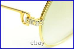 Authentic Cartier Vintage Eyeglasses Vendome Santos 59 14 130 Gold Rx Glasses