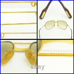 Authentic Cartier Vintage Eyeglasses Vendome Santos 59 14 130 Gold Rx Glasses