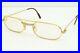 Authentic Cartier Vintage Eyeglasses Vendome Santos Gold 80s RARE Glasses 9p3767