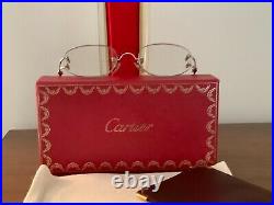 Authentic Cartier White Gold Plated (Rodium) Frameless Eye Glasses