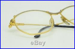 Authentic Fred Cythere Vintage Gold Paris 125 Silver Wayfarer Eyeglasses 8p8532