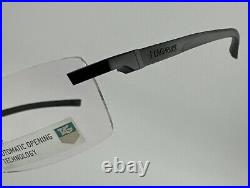 Authentic Tag Heuer Eyewear TH 0842 001 Rimless France Black Frame Eyeglasses