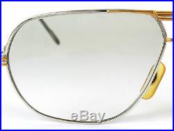 Authentic VTG Cartier B082161 Goldtone Eyeglasses Frame Made in France + Case