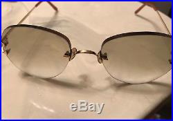 Authentic Vintage Cartier Gold Rimless Eyeglass Frames