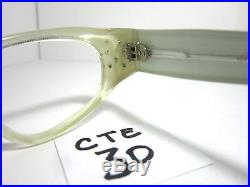 Authentic Vintage Small Fit 1950s/60s Cat Eye Eyeglass Frame White (CTE-30)