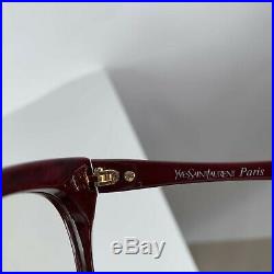 Authentic Yves Saint Laurent Vintage Burgundy Procris 52mm Eyeglasses Frame