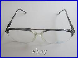 Bill Blass BB 55 Rare Vintage Black Aviator Eyeglasses FRANCE size 55 15 140