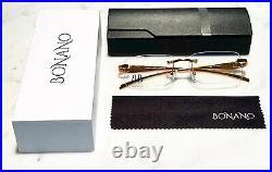 Bonano Calabria Rimless Gold Eyeglasses Sunglasses Frame Vintage Cartier Hilton