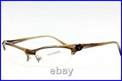 Brand New Rare Vintage Alain Mikli Al0820 0002 Brown Authentic Eyeglasses 55-17