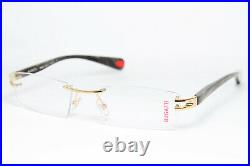 Bugatti 408-03 Original Glasses Eyeglasses Gold Filled Horn Rimless Vintage