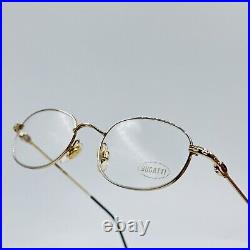 Bugatti eyeglasses Men Ladies Oval Gold Silver Mod. 20178 Vintage 90er Years NOS