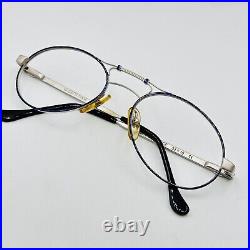 Bugatti eyeglasses Men Ladies Oval Silver Blue Mod. 13438 Vintage 90er Years NOS