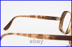 By 80 Vintage Eyewear LARONDE ALAN 50-22 Pilot Brown Acetat Frame Eyeglasses