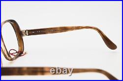 By 80 Vintage Eyewear LARONDE ALAN 52-22 Pilot Brown Acetat Frame Eyeglasses