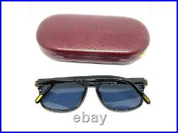 CARTIER 80s! Vintage Eyeglasses / Sunglasses with Case, New Blue Lens! 21117