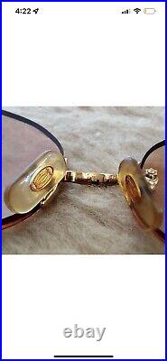 CARTIER C Decor SALISBURY Rimless Special Edition 135/16 GOLD PL Eyewear 1990's