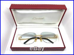 CARTIER DIAMOND Vintage! Eyeglasses / Sunglasses Panthere Santos Gold