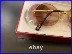 CARTIER MAYFAIR Vintage Eyeglasses / Sunglasses with Case, 2 Lens! 30310