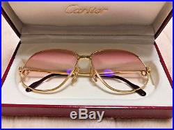 CARTIER Panthere 1988 Vintage Eyeglasses / Sunglasses with Case