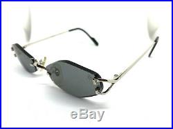 CARTIER RIMLESS OCTAGON Vintage Eyeglasses / Sunglasses Silver Hexagon 3points