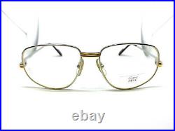 CARTIER ROMANCE LOUIS Vintage Eyeglasses / Sunglasses GOLD Silver Case 30406