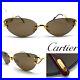 CARTIER Rimless Vintage! Eyeglasses / Sunglasses Panthere Santos Gold 11222
