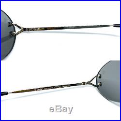 CARTIER Rimless Vintage! Eyeglasses / Sunglasses Silver Grey BOX 20906