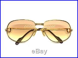 CARTIER Romance Louis 56-16-130 Vintage Eyeglasses Sunglasses Gold Silver 11025