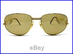 CARTIER Romance Louis 58-16-135 Vintage Eyeglasses Sunglasses Gold Case 20502