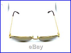 CARTIER Romance Louis 58-16-135 Vintage Eyeglasses Sunglasses Gold Case 20502
