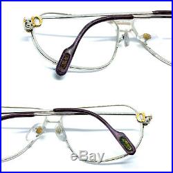 CARTIER TANK Bad Condition Vintage Eyeglasses / Sunglasses Silver 20421