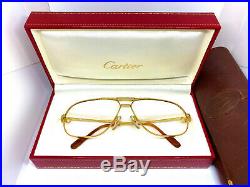 CARTIER TANK Vintage Eyeglasses / Sunglasses with BOX! Santos Vendome 20612