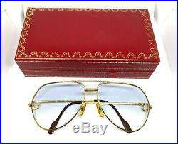 CARTIER Vendome LOUIS 52-14-140 Vintage Eyeglasses Sunglasses with Case 20906
