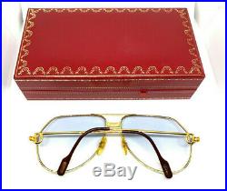CARTIER Vendome LOUIS 52-14-140 Vintage Eyeglasses Sunglasses with Case 20906