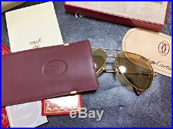 CARTIER Vendome SANTOS 1983 Vintage Eyeglasses / Sunglasses with BOX
