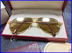 CARTIER Vendome SANTOS 1983 Vintage Eyeglasses / Sunglasses with BOX