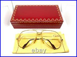 CARTIER Vendome SANTOS 59-14-130 Vintage Eyeglasses Sunglasses with Case 21029